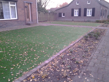 Kunstgras in de tuin in Venlo